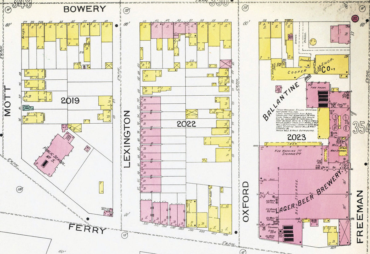 1892 Map
Freeman Street Location
