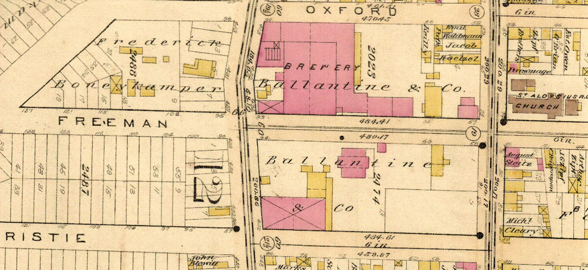 1889 Map
Freeman Street Location

