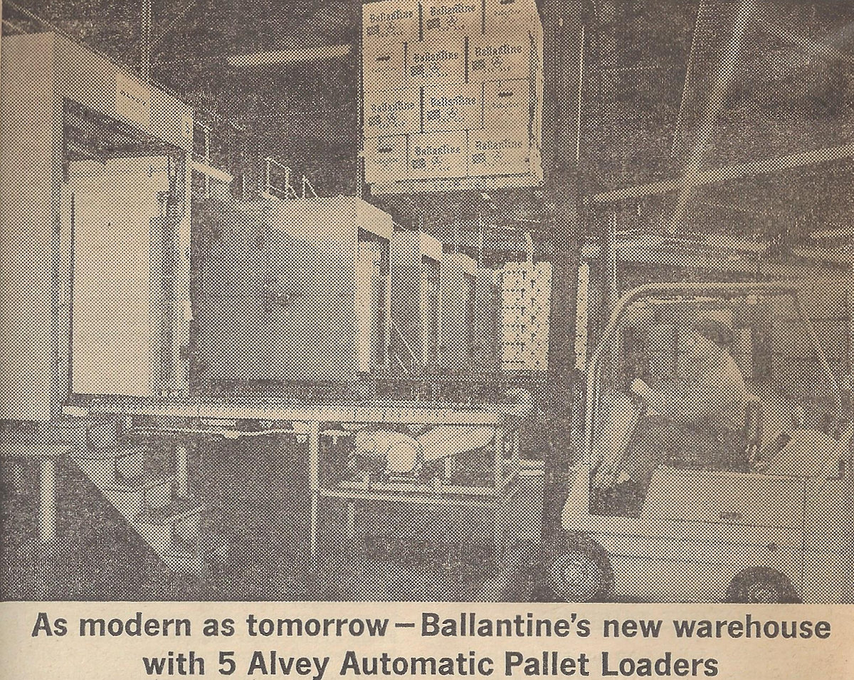 Automatic Pallet Loaders
Photo from Ballantine In House Magazine
