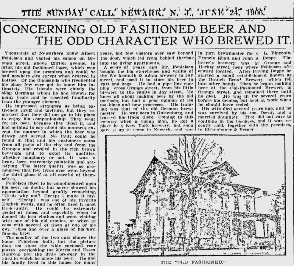 Concerning Old Fashioned Beer and the Odd Character Who Brewed It
June 24, 1906
