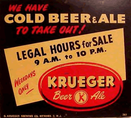 Krueger Beer Ale
We Have Cold Beer & Ale to Take Out!
