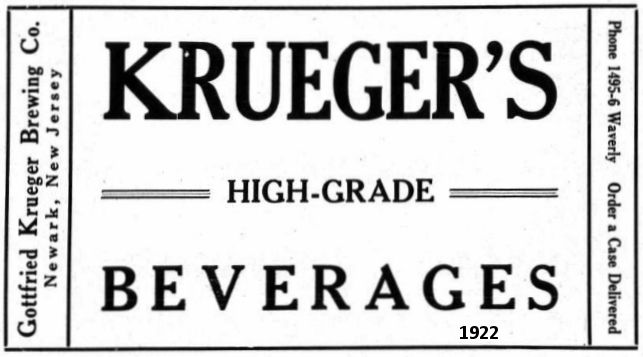 High Grade Beverages 1922
