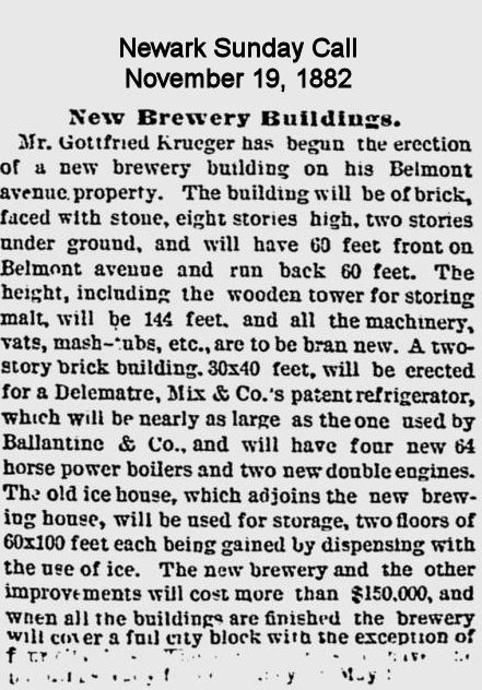 New Brewery Buildings
November 19, 1882

