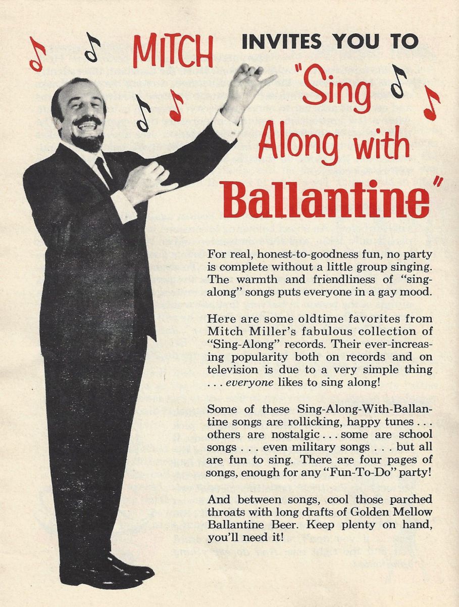 Mitch Miller
Photo from Ballantine Beer "Fun To Do" Party Book
