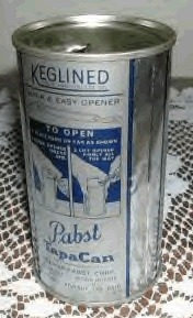 Pabst Blue Ribbon Beer Keg Lined
