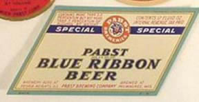 Pabst Blue Ribbon Beer Special
