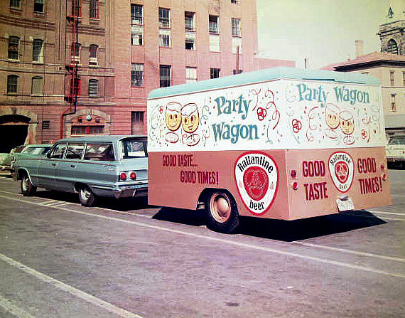 Party Wagon
Party Wagon in lot between Chrisie & Freeman Streets ~1965
Photo from Bill Montferret
