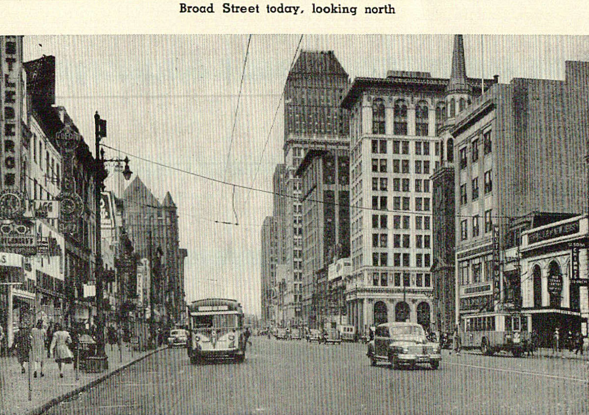 Tall building in the rear center
Photo from the Newark Municipal Yearbook 1948

