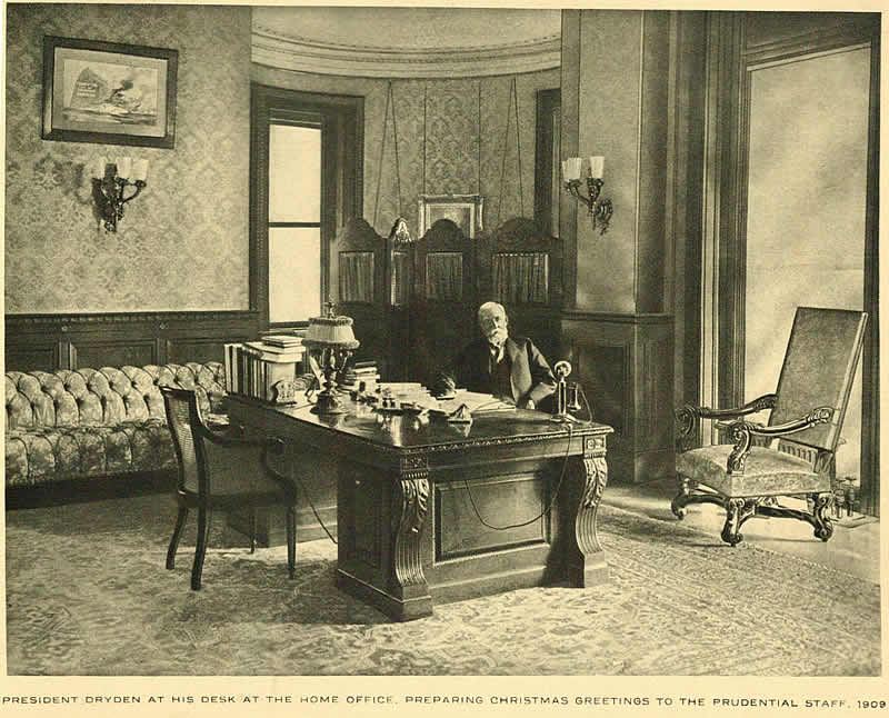 John Fairfield Dryden in his Office
Photo from "John Fairfield Dryden"
