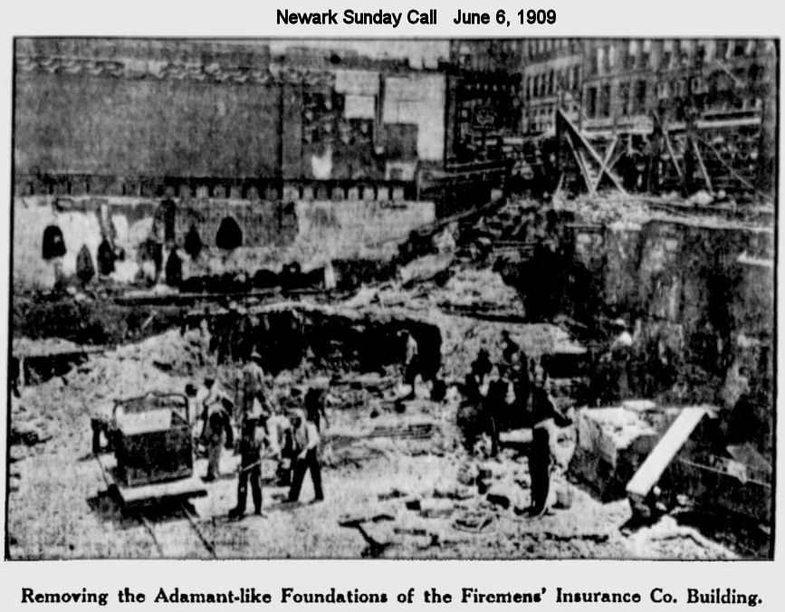 Removing the Adamant-like Foundations of the Firemen's Insurance Company Building
1909
