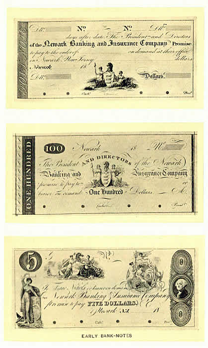 Bank Notes
Photo from "One Hundred Years" by Charles G. Rockwood
