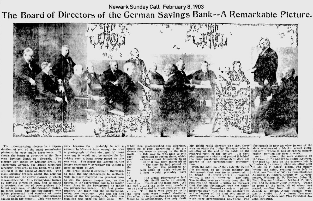 The Board of Directors of the German Savings Bank -- A Remarkable Picture
February 8, 1903
