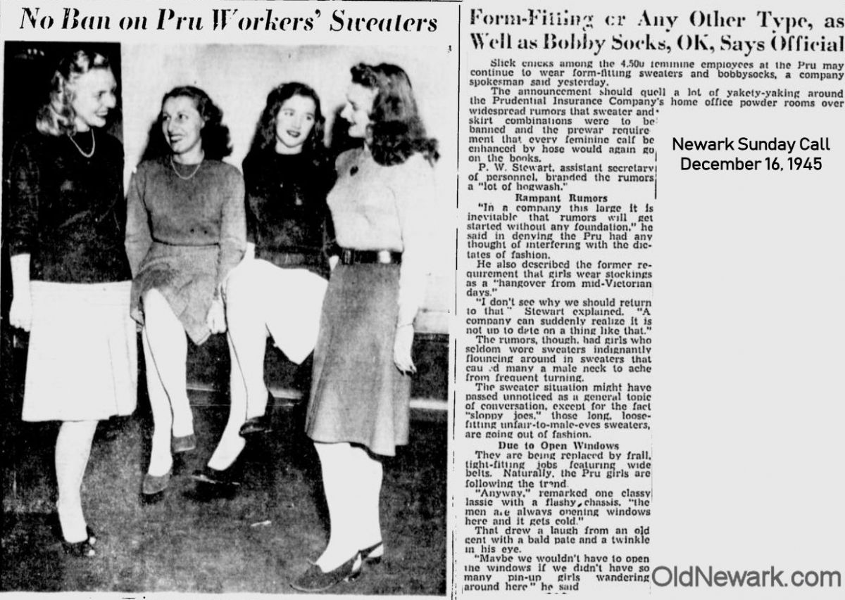 No Ban on Pru Workers' Sweaters
December 16, 1945
