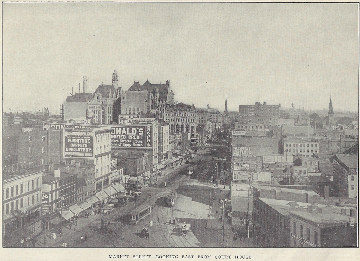 As Seen From the Court House
From: "Newark Illustrated 1909-1910" Published by Frank A. Libby 1909
