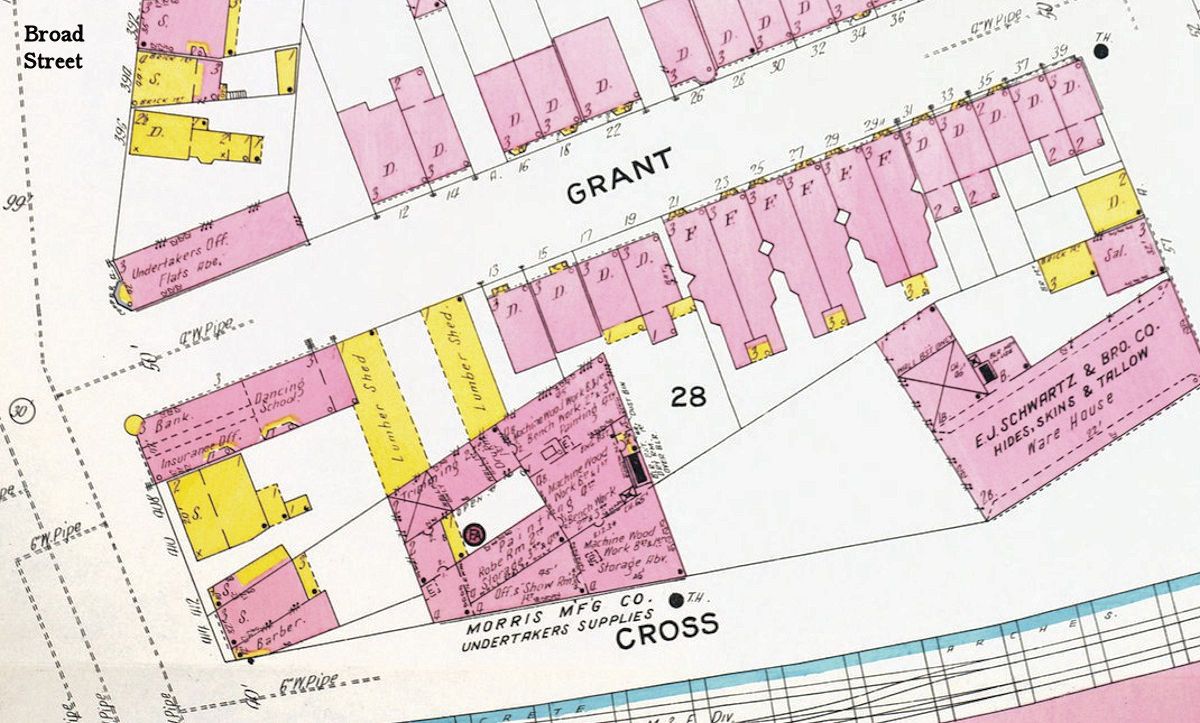 1909 Map
402/406 Broad Street
