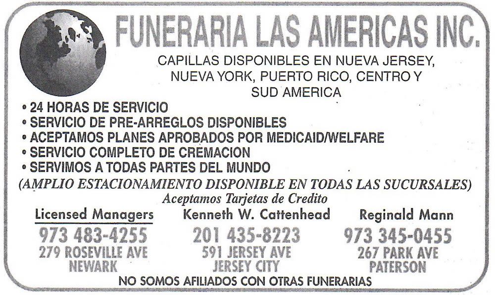 Funeraria Las Americas Inc.
2003
