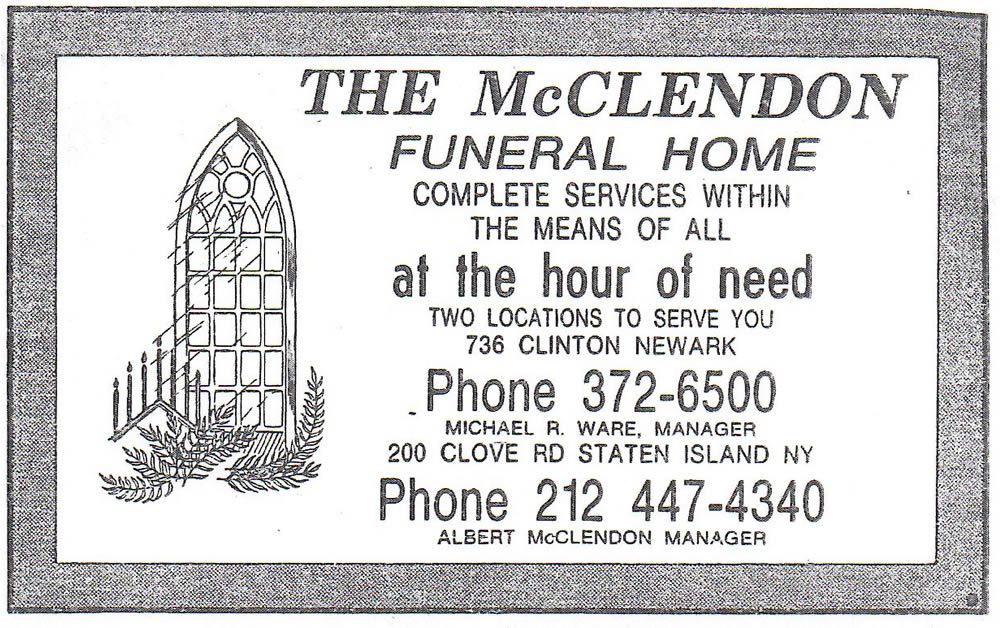 McClendon Funeral Home
1977


