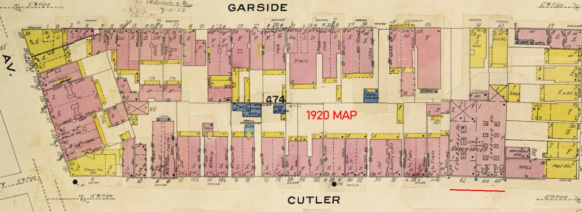 1920 Map
43 Cutler Street

