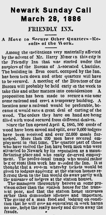 Friendly Inn
March 28, 1886
Newark Sunday Call
