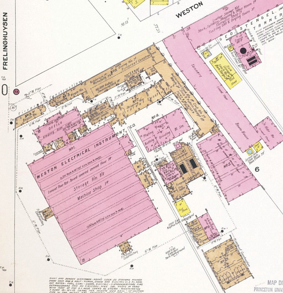 1908 Map
Frelinghuysen Avenue Location
