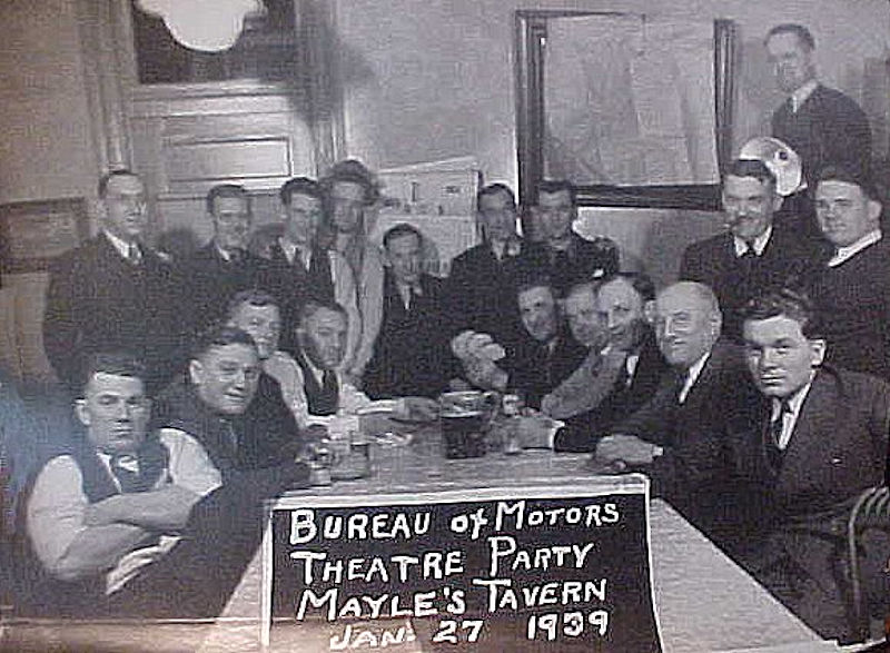 Bureau of Motors Theatre Party January 27, 1939
