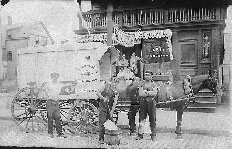 Hromada Ice Wagon Making a Delivery
Does anyone recognize the Restaurant?

Photo from Betty Frey
