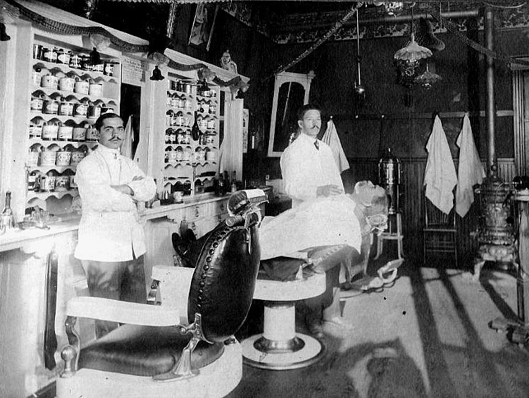 Lotus Prager Barber Shop - Interior
Photo taken between May 1912 & August 1917
Photo from Paul Husosky
