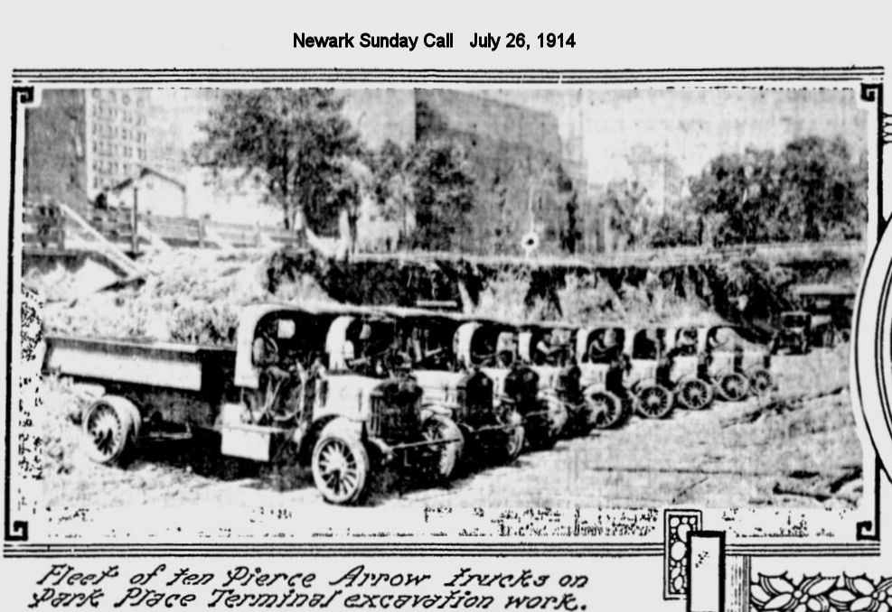 Fleet of Ten Pierce Arrow Trucks
1914
