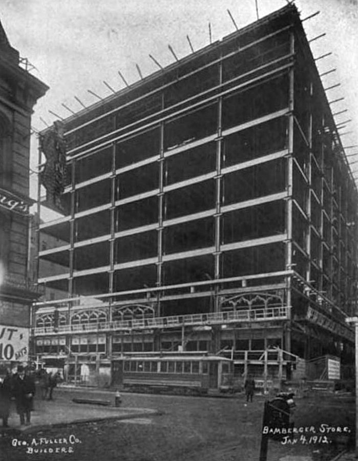 1912
Under construction with the original 5 windows facing Market Street.
From "Architecture and Building, Volume 44, 1912"
