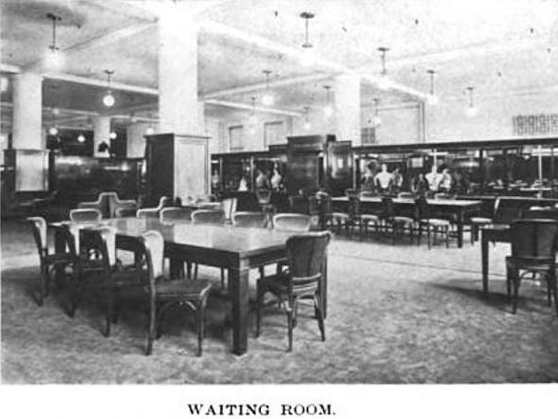 Waiting Room
From "Architecture and Building, Volume 44, 1912"
