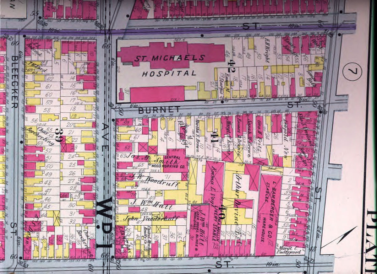 Stable on Plane Street
1911 Map
