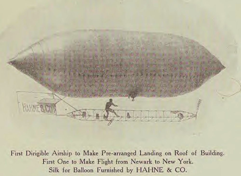 First Dirigible Airship to Make Pre-arranged Landing on Roof of Building
