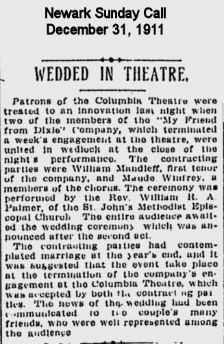 Wedded in Theatre
1911
