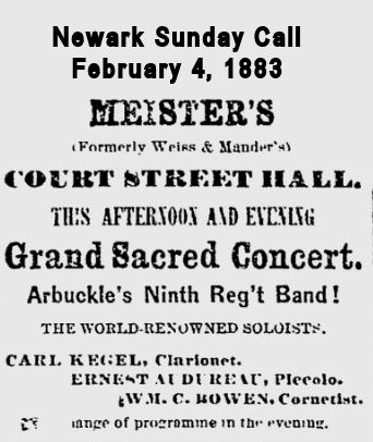 Grand Sacred Concert
February 4, 1883
