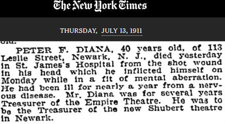 Peter F. Diana
July 13, 1911
