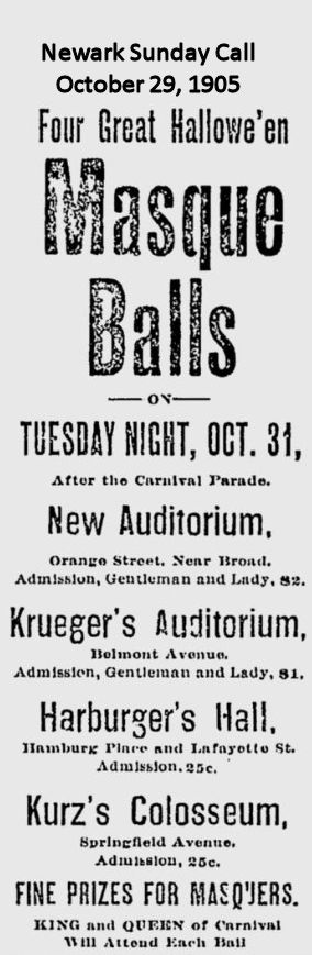 Four Great Hallowe'en Masque Balls
October 29, 1905
