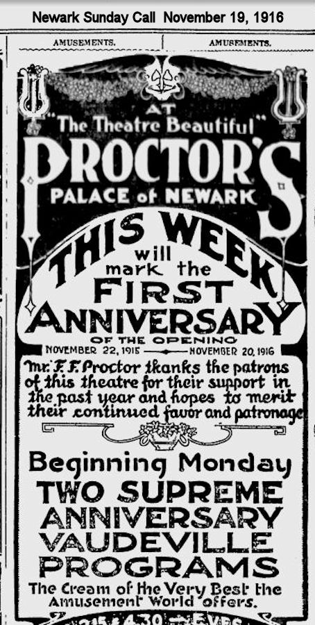Two Supreme Anniversary Vaudeville Programs
1916
