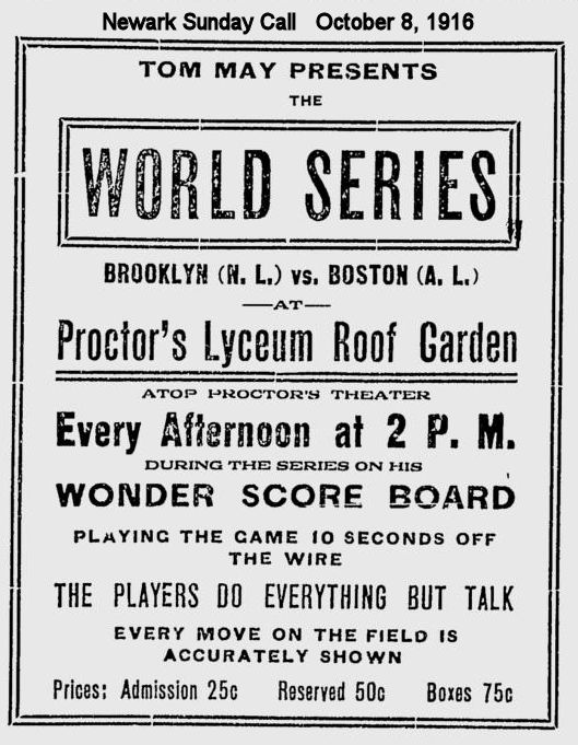 World Series
1916

