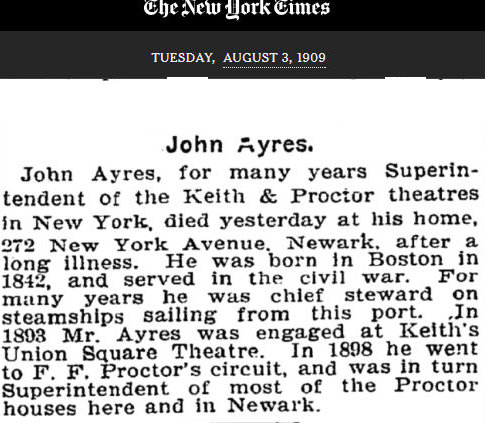 John Ayres
August 3, 1909

