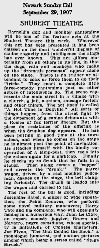 Shubert Theatre
September 29, 1907
