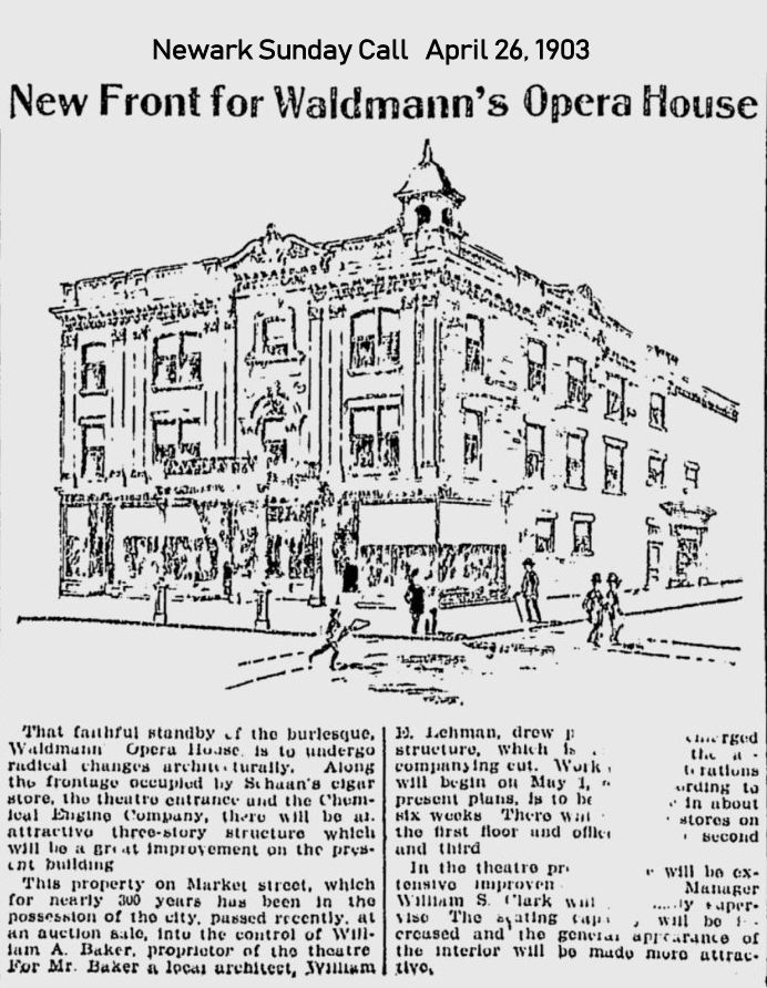 New Front for Waldmann's Opera House
April 26, 1903
