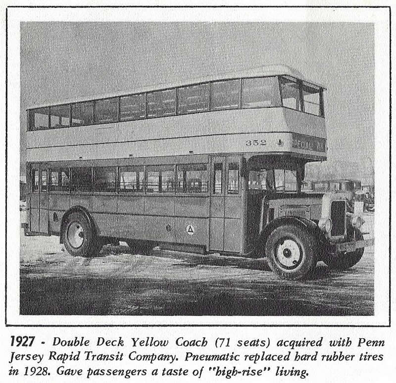 1927 Double Decker Yellow Bus
Photo from “Picture Story of Transit Progress” by Public Service Coordinated Transport

