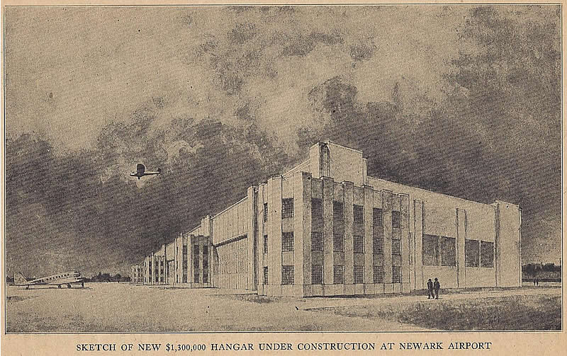 Sketch of New Hanger
Photo from Newspaper Carrier's Annual 1939
