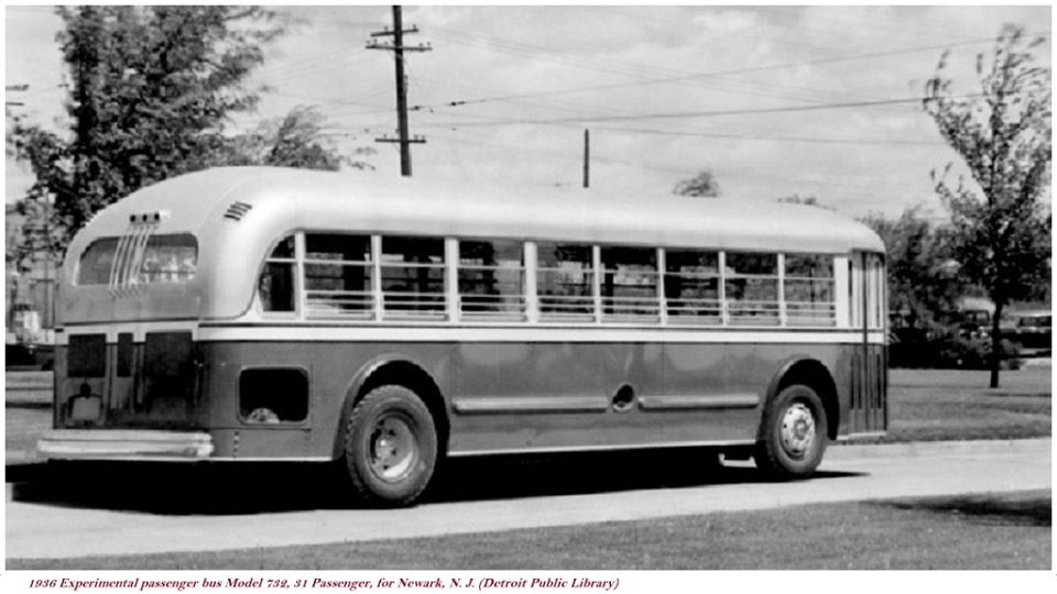 1936 Experimental Bus Model 732
Photo from the Detroit Public Library
