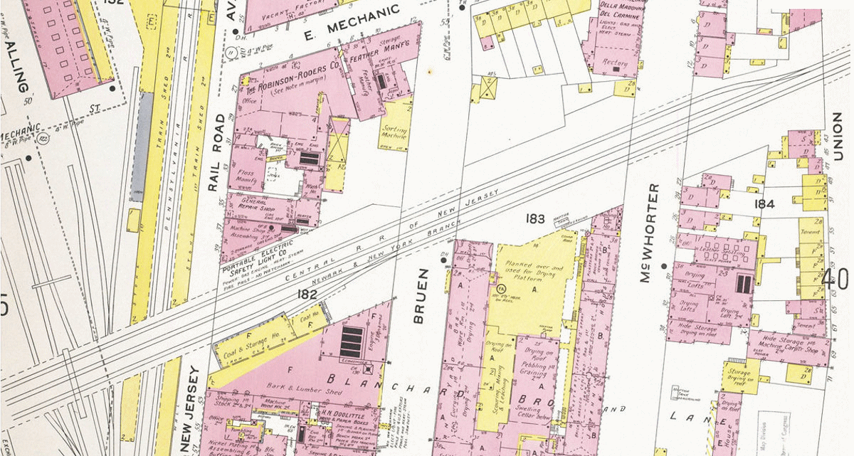 Between Pennsylvania Railroad & Union Street
1908 Map
