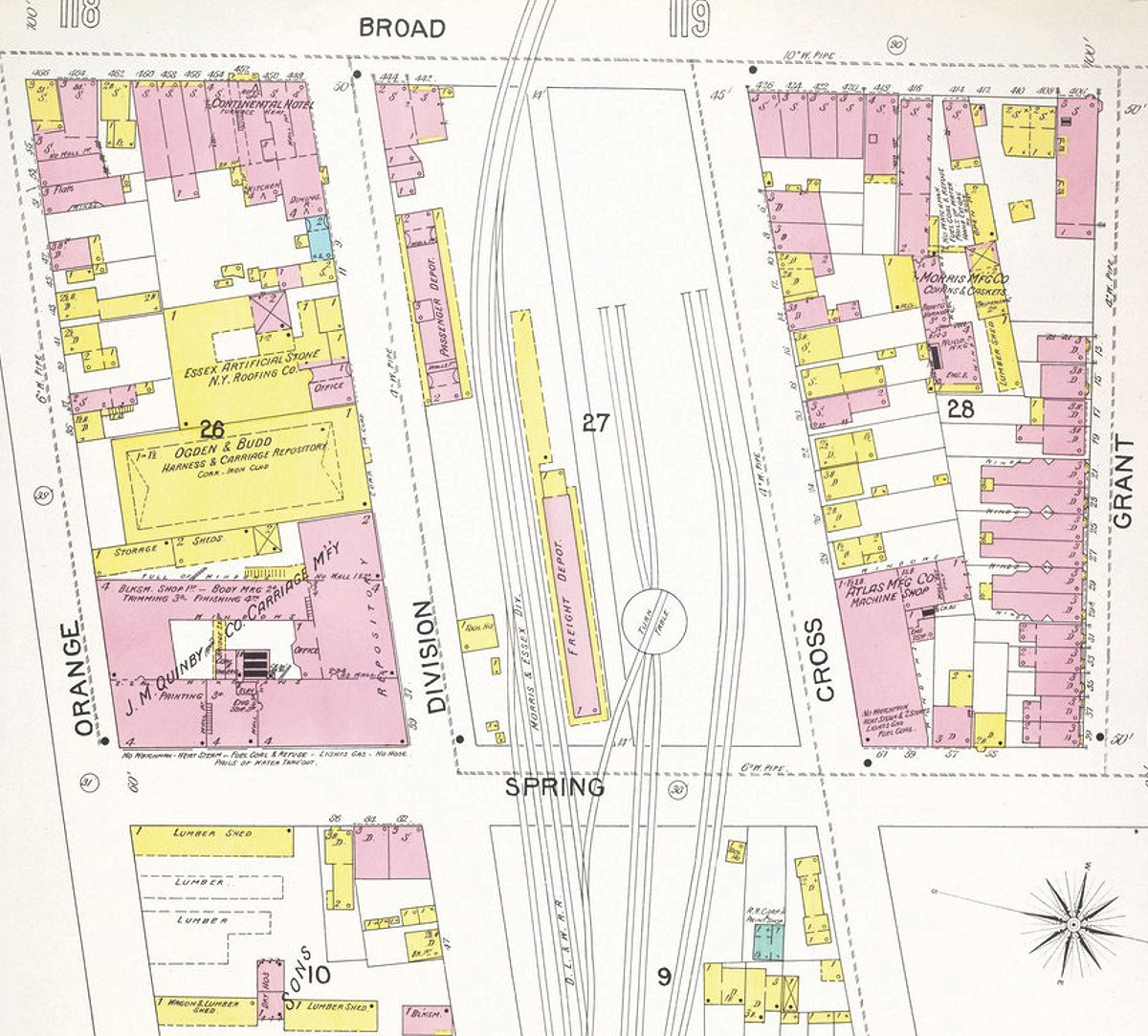 Broad Street Freightyard
1892 Map
