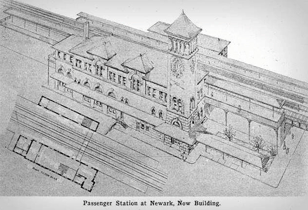 Diagram of the Broad Street Station
Photo from Railroad Gazette v.34 1902
