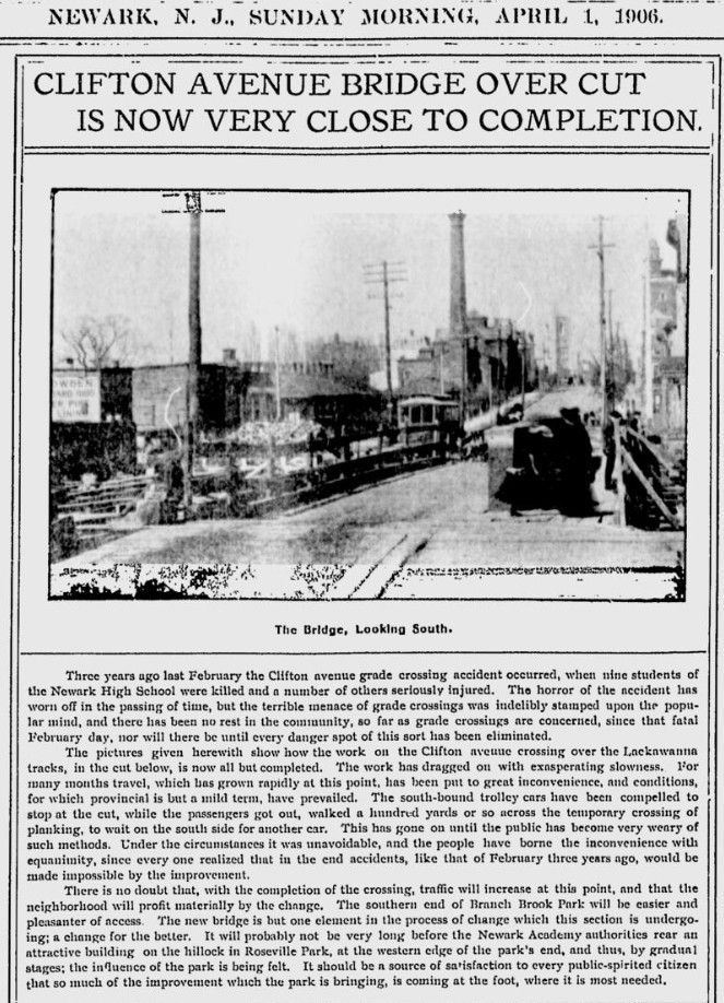 Clifton Avenue Bridge Over Cut is Now Very Close to Completion
April 1, 1906
