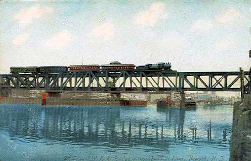 D L & W RR Bridge across Passaic River
Postcard
