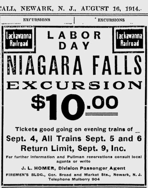 Niagara Falls Excursion
1914
